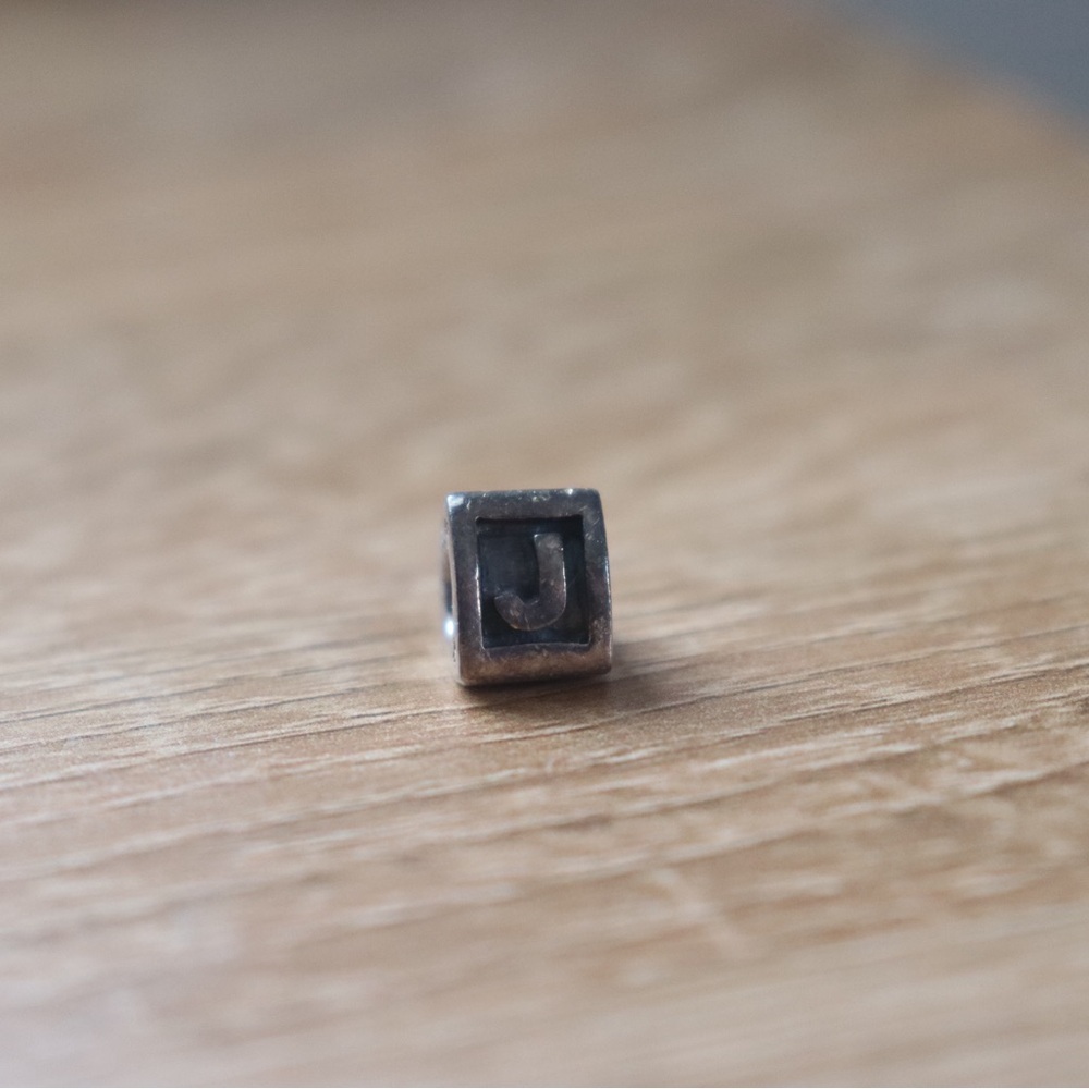 Pandora Alphabet Block Letter J charm